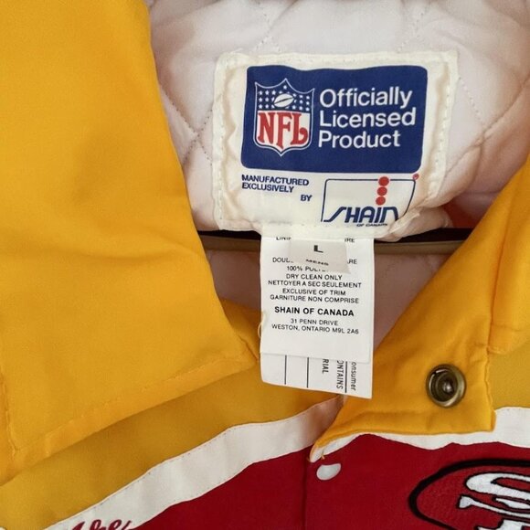 BRAND NEW Vintage San Francisco 49ers Jacket - name "Mike" - Picture 3 of 3